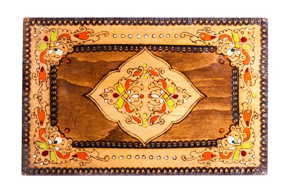 Bulgarian Wooden box top — Stock Photo, Image