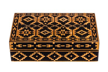 Vintage Bulgar ahşap kutu