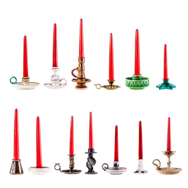 Candle innehavare samling — Stockfoto