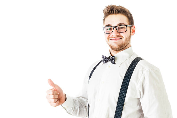 Thumb up hipster