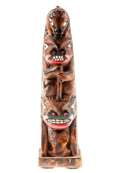 Totem canadien en bois — Photo