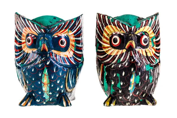 Wooden owls — Stock Photo, Image