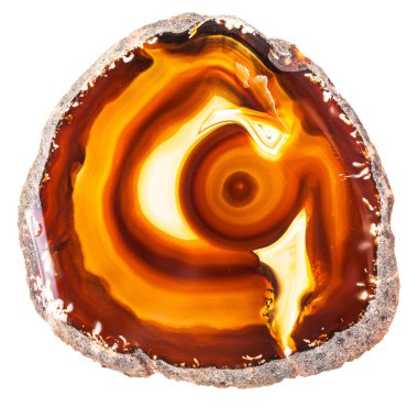 Vibrant Agate Geode slice clipart