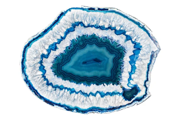 Blue agate crystal — Stock Photo, Image