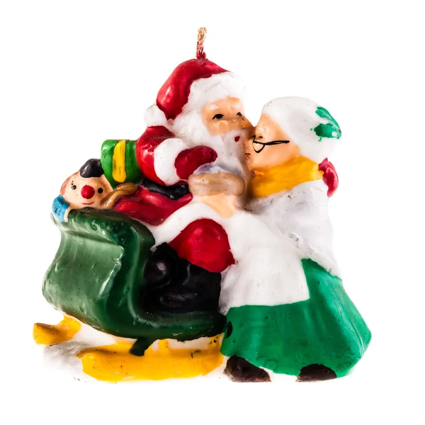 Santa Claus Candle — Stock Photo, Image