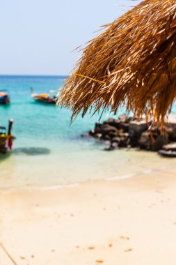 Tropikal plaj ayarı