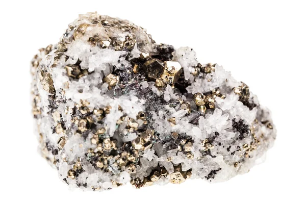 Pyrite in quartz — Stock Photo, Image