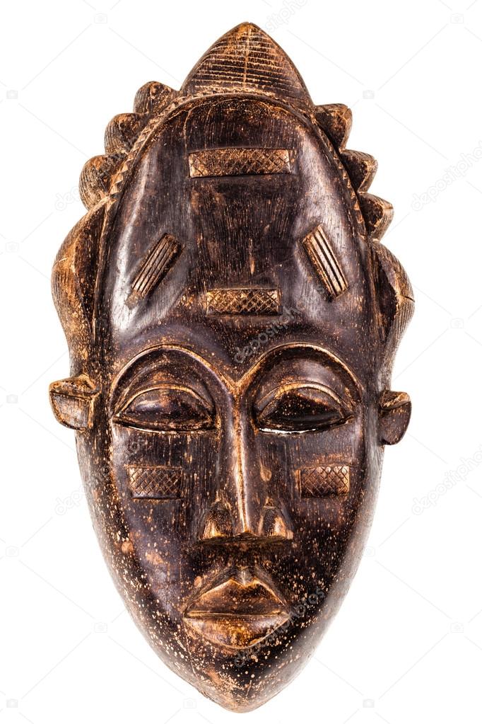 ancient african wooden mask