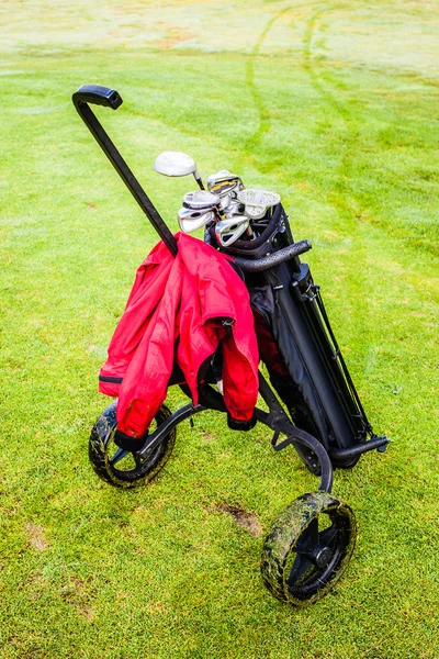 Saco de golfe com rodas — Fotografia de Stock