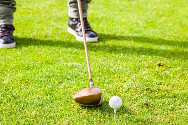 Stuurprogramma golf hit — Stockfoto