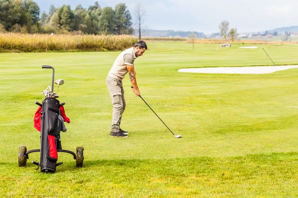 Pole golfowe zagrożeń — Zdjęcie stockowe