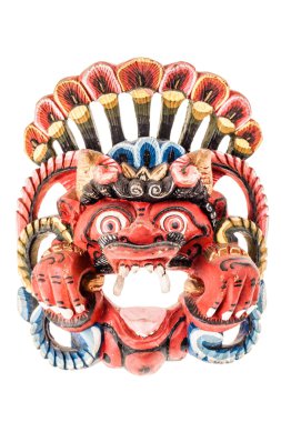 geleneksel Nepal maskesi