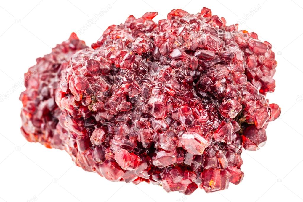 Red ruby crystal