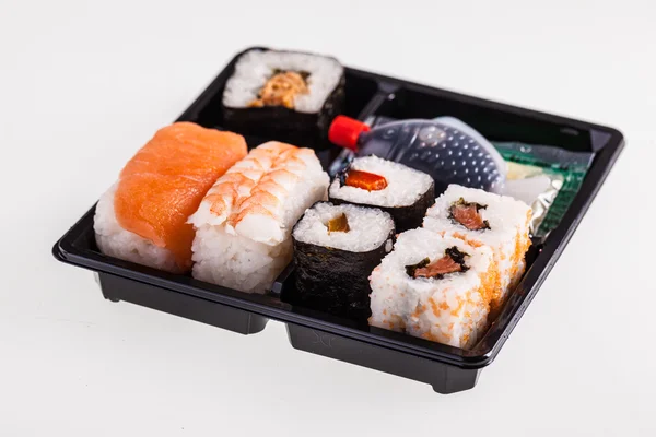 Isolerade Sushi ruta — Stockfoto