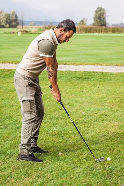 Whealty golf gracz — Zdjęcie stockowe