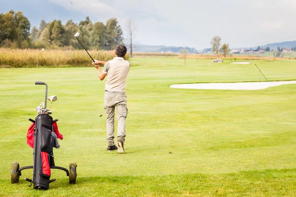 Golf stance — Stock Photo, Image