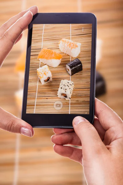 Photographing sushi — Stock Photo, Image