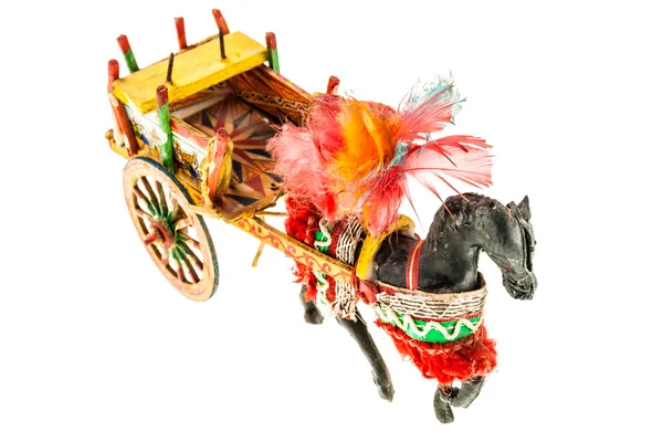 Sicilian folk horse cart — ストック写真