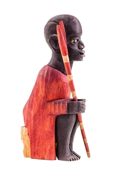 Kenya warrior figurine — Stok fotoğraf