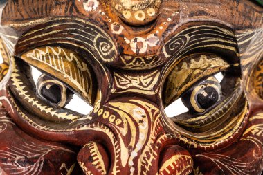 Japon geleneksel maske gözler