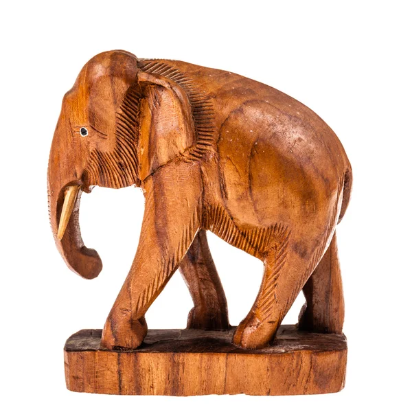 Wooden elephant — Stock Photo, Image