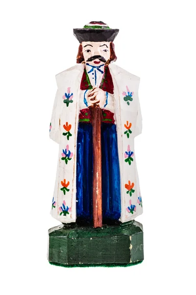 Wooden king figurine — Stock Photo, Image