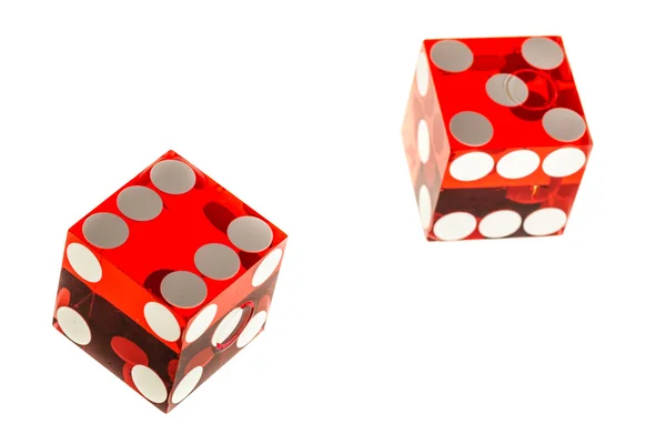 Red dices — Stock Photo, Image