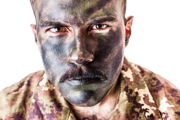 Portrét vojáka — Stock fotografie