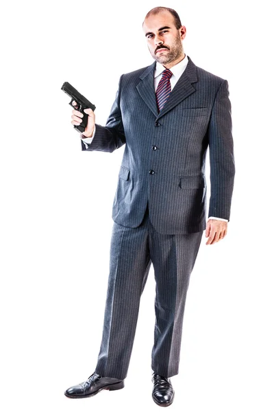 Armed mobster — Stock Photo, Image