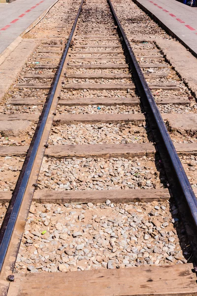 Country rail road track Stock Photo