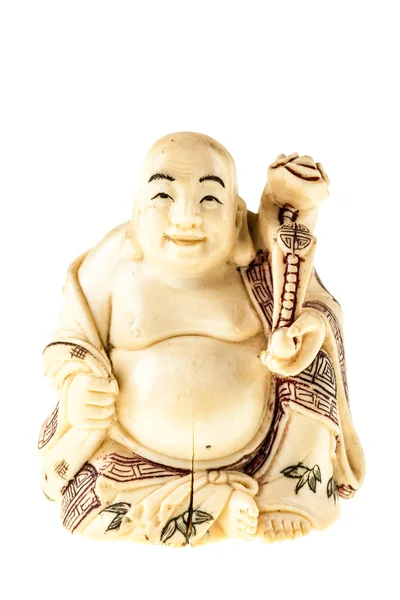 Buddha-Statuette aus Elfenbein — Stockfoto