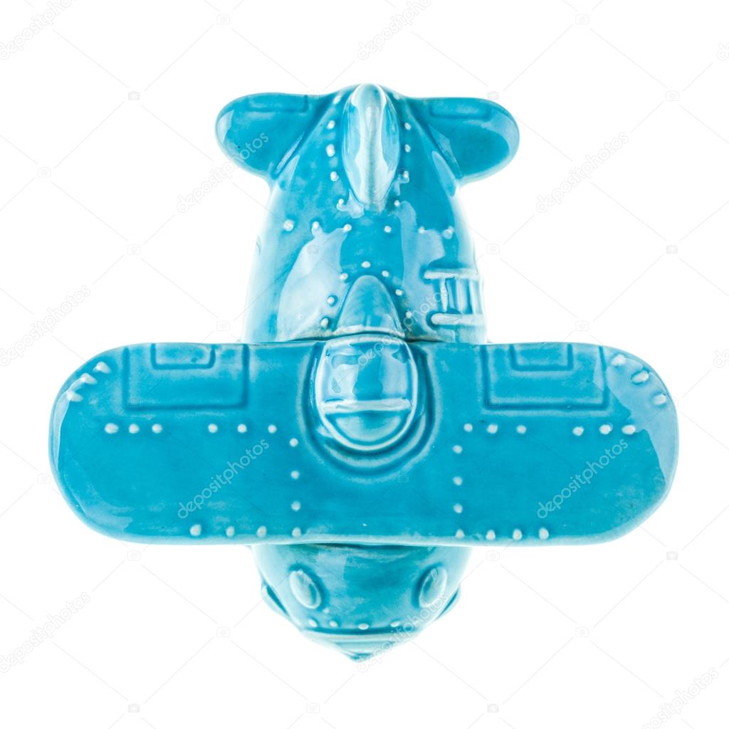 blue Ceramic airplane