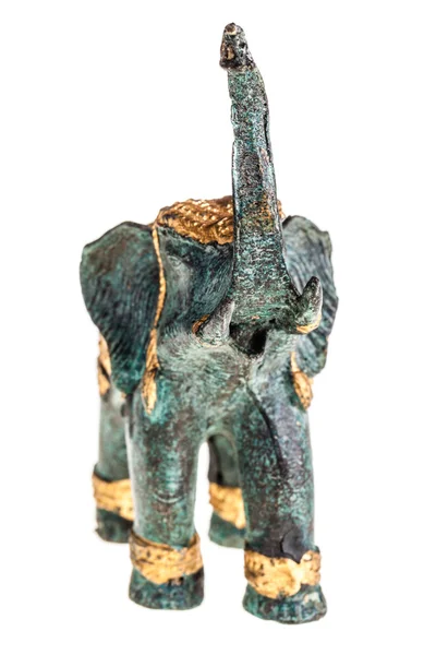 Металлическая фигурка слона — стоковое фото
