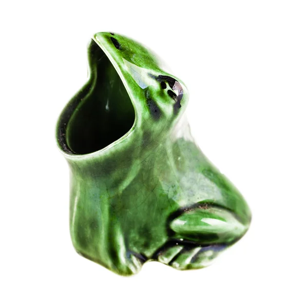 Grüne Froschfigur — Stockfoto