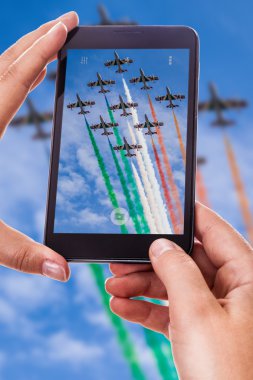 Bir airshow performans fotoğraf çekimi