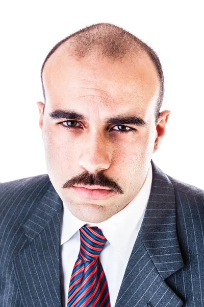 Hombre de negocios con bigotes — Foto de Stock