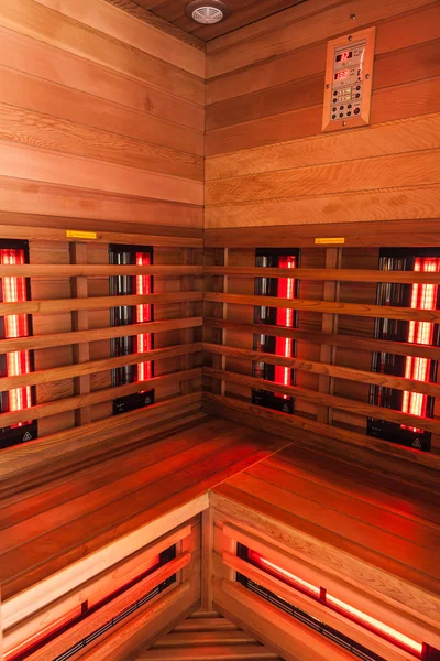 Wooden Sauna interior — Stock Photo, Image