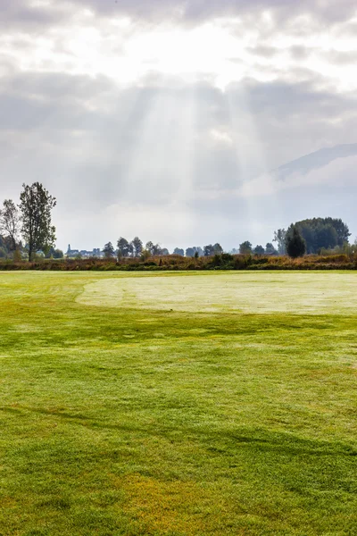 Matin sur le terrain de golf — Photo