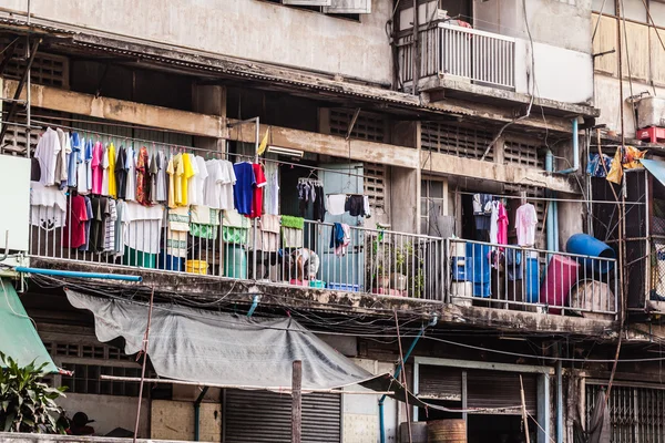 Bangkok city slum — Stock Photo, Image