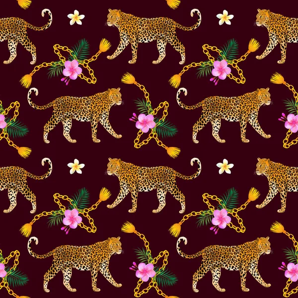 Bezešvé Zvířecí Vzory Leopardí Horké Letní Pozadí Africké Tapety Vhodné — Stock fotografie