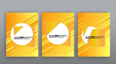 Sarı yaratıcı fütürist soyut vektör arka planı, dinamik modern sarı sayfa tapınakları seti, yaz titreşimleri geometrik çizgiler ve noktalar tasarımı, parlak zarif lüks davetiye, el ilanı veya kapak 