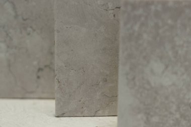 Light Grey or white marble stone background. Grey marble,quartz texture backdrop. Wall and panel marble natural pattern, Stone samples on light background for architecture 
