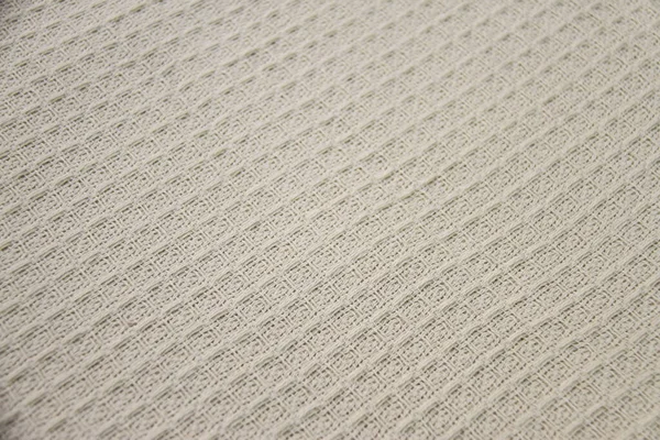Материал Белого Серого Вафельного Текстиля Тканая Одежда — стоковое фото