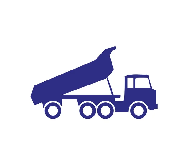 Construção Veículo Basculante Caminhão Escavadeira Transporte Estaleiro Construção — Vetor de Stock