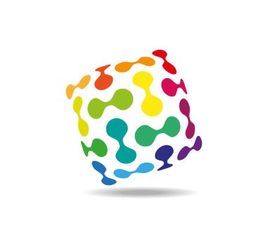 Birbirine bağlı noktalardan oluşan şeffaf renkli yastık. Çapraz