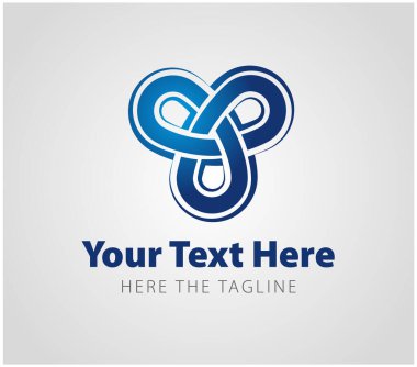 Taslak mobius döngüsü üç döngüden oluşur. Denizcilik logosu hazır. Yol kavşağı