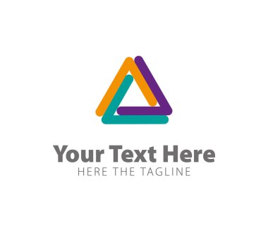 Üçgenden yapılmış imkansız bir figür. Logoyu hazırla