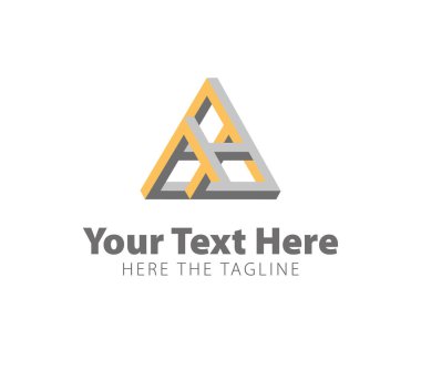 Üçgenden yapılmış imkansız bir figür. Logoyu hazırla