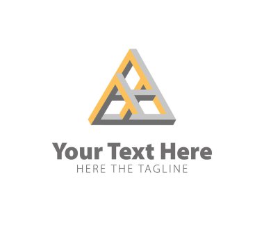 Üçgenden yapılmış imkansız bir figür. Logoyu hazırla