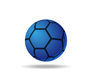 Mavi futbol topu. Bal tarağı